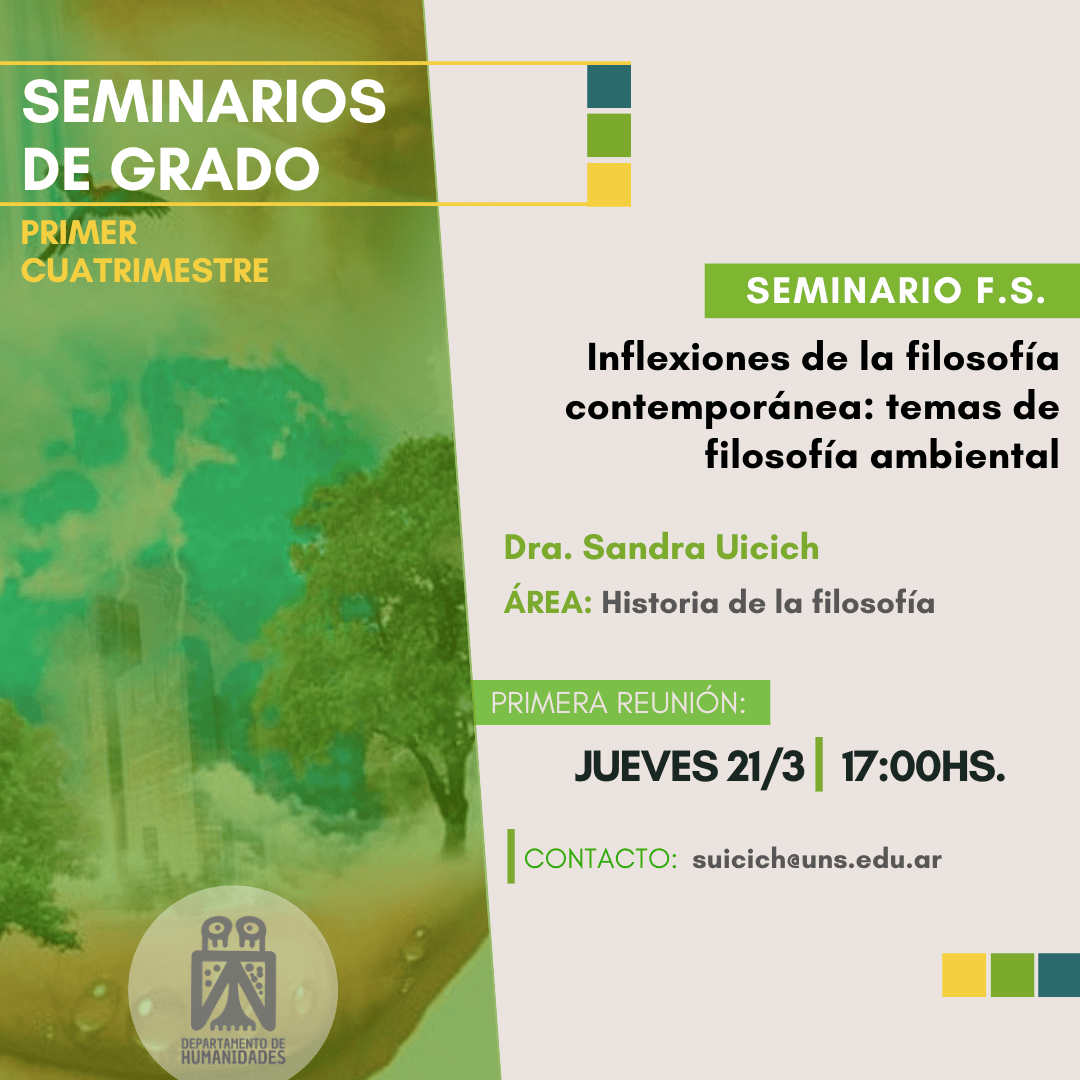 Lee más sobre el artículo Inflexiones de la filosofía contemporánea: temas de filosofia ambiental